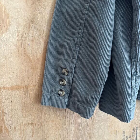 Dress Barn Gray 100% Cotton Corduroy Jacket Sz 18/20 - Picture 4 of 5